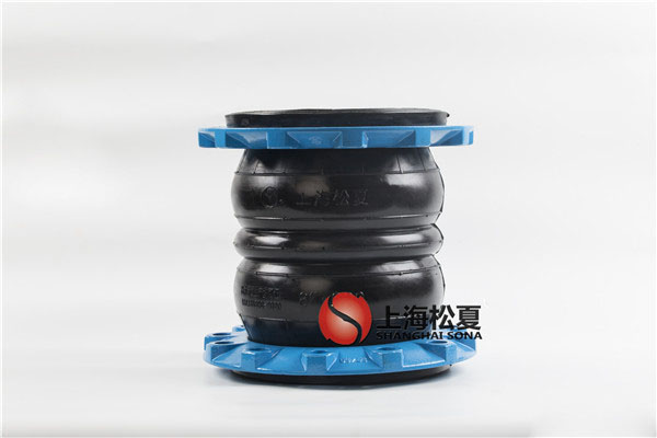 DN200球墨法蘭三元乙丙雙球體橡膠軟接頭，耐高溫